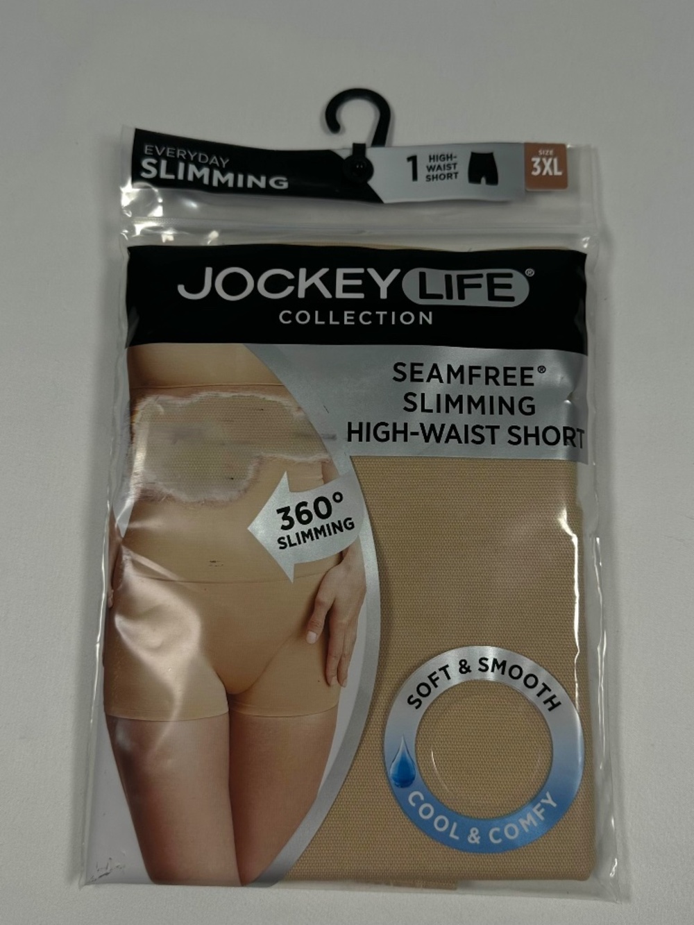 Jockey Life Collection Seamfree Slimming High Waist Short Women's Size 3XL